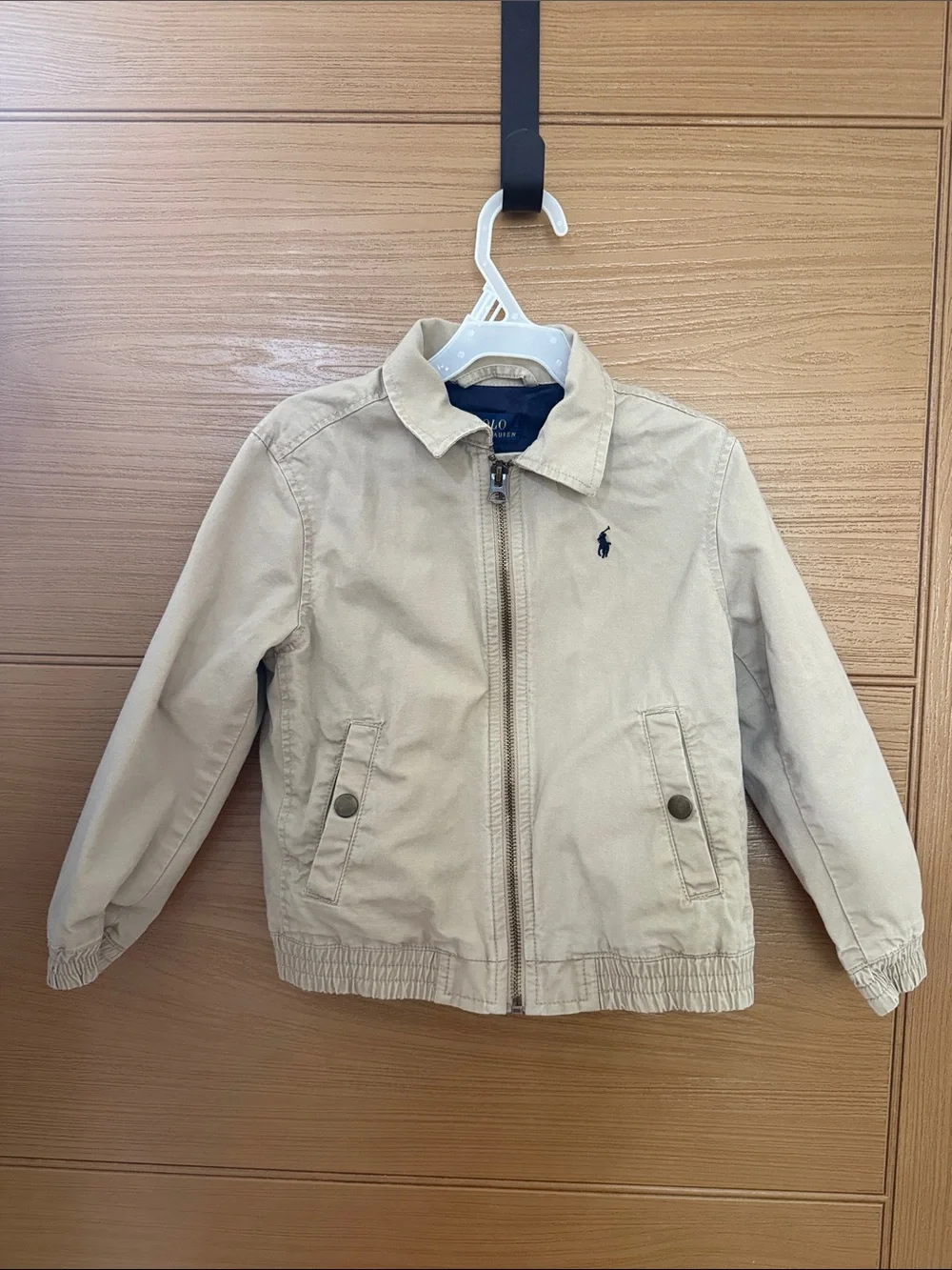 Ralph Lauren Kids Tan Zip-Up Jean Jacket